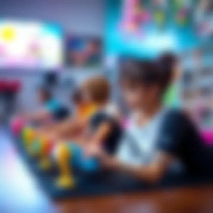 Diverse Workout Game Selection A vibrant selection of Nintendo Switch workout games showcased