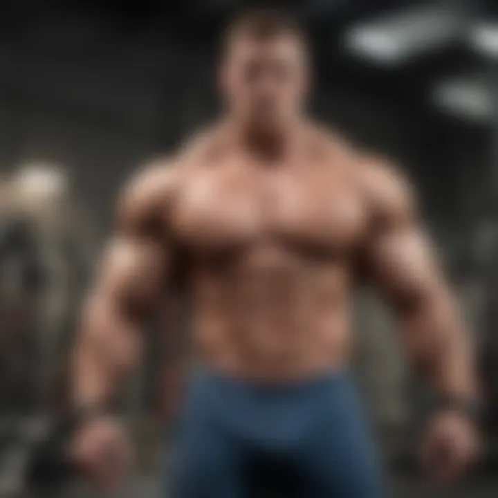 Virtual reality representation of a bodybuilder's progress