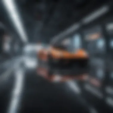 Futuristic Track Simulator Environment Futuristic Track Simulator Environment