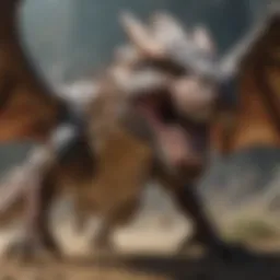 Ferocious Wyvern in Battle