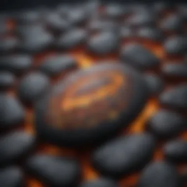 Intricate Patterns on Fire Stone Black 2