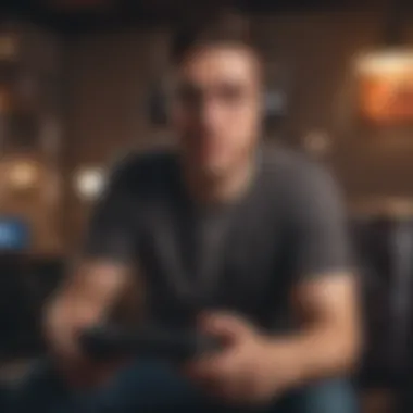 Immersive Gaming Experience with PowerA User enjoying gaming with PowerA products