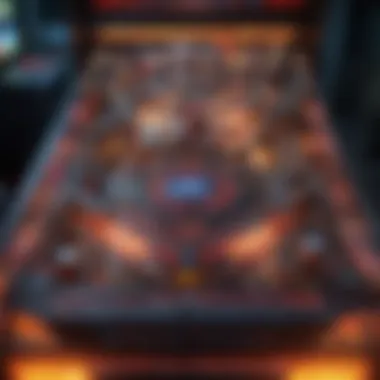 Neon Thrills Pinball Glowing Neon Pinball Machine