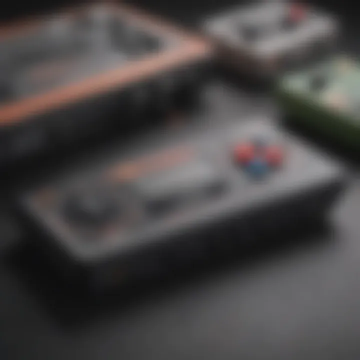 A vintage handheld gaming console showcasing its nostalgic appeal.