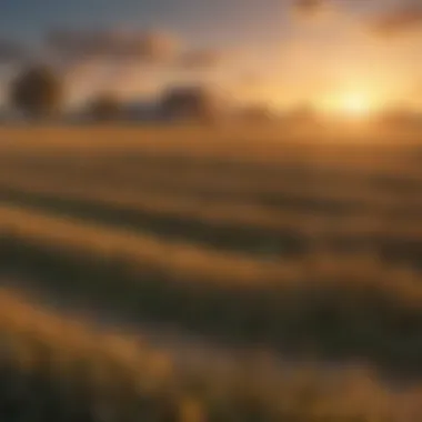 The Vibrant Fields of Harvest Moon A serene rural landscape showcasing the vibrant fields and crops of Harvest Moon.