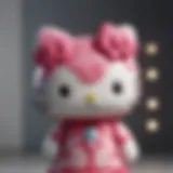 Close-up of a Hello Kitty amiibo showcasing intricate design elements