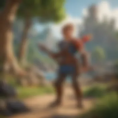Heroic protagonist battling legendary monsters in Oceanhorn game