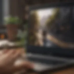 Screenshot being captured on a laptop