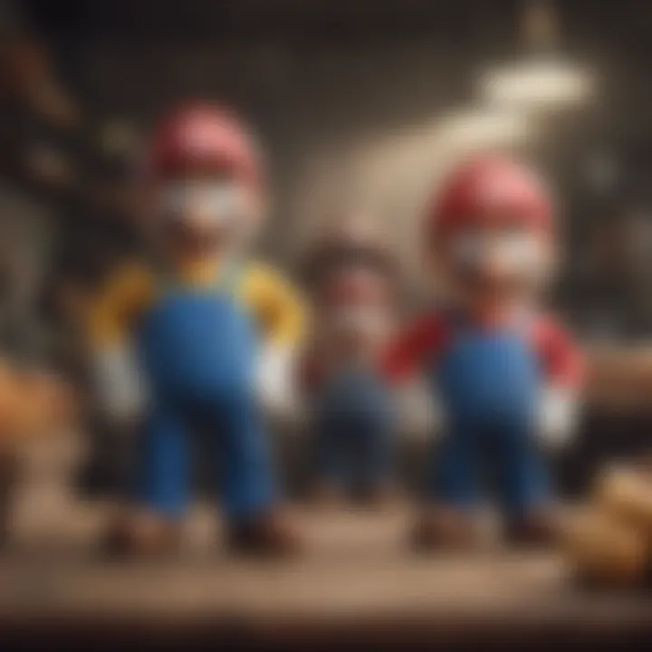 Iconic characters Mario and Luigi in Nintendo Switch game