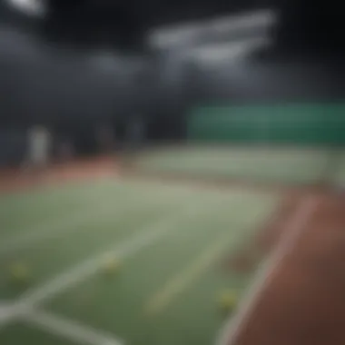 Immersive experience of playing in a visually stunning virtual tennis court