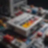 Intricate Design Detail of Super Nintendo Lego Set