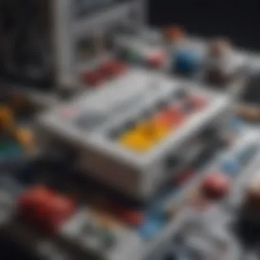 Intricate Design Detail of Super Nintendo Lego Set