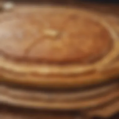 Epicurean Wonder: Pancake Mosaic Pancake cross-section revealing intricate layers