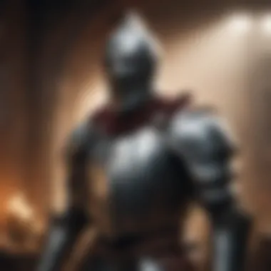 Knight in Shining Armor Amidst Mystical Aura Knight in Shining Armor Amidst Mystical Aura