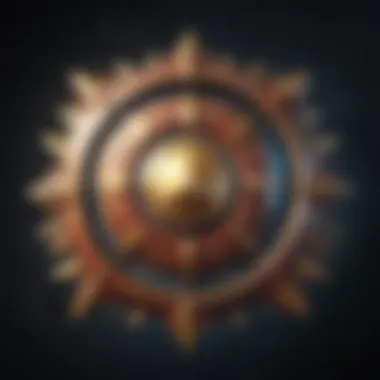 Celestial Konami: Emblem of Innovation Digital Artwork of Konami Logo in Cosmic Theme