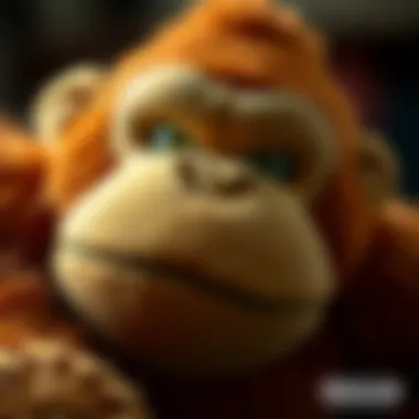 Intricate Details of Kong Plush Toys Close-up of a Kong plush toy highlighting the intricate stitching and materials