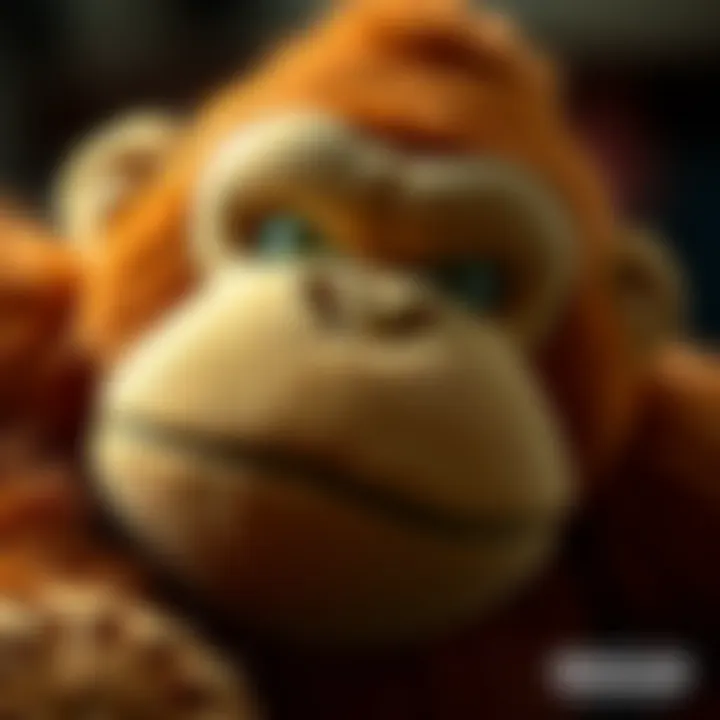 Intricate Details of Kong Plush Toys Close-up of a Kong plush toy highlighting the intricate stitching and materials