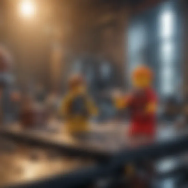 Lego mini-figures in a digital gaming environment