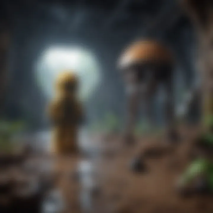 Exploring a vibrant alien world filled with LEGO Star Wars characters