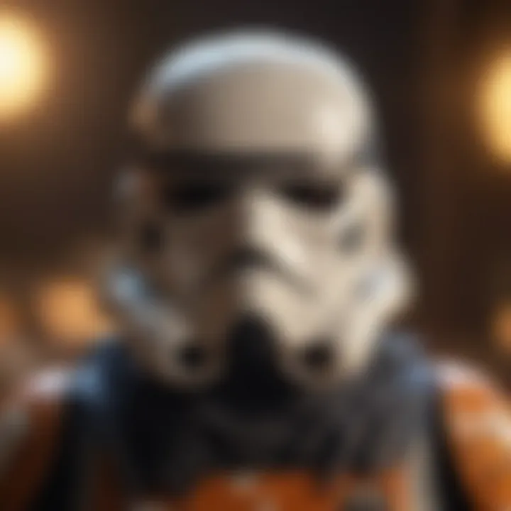 Detailed LEGO Star Wars character minifigures