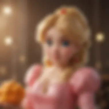 Elegance of Princess Peach Plush Little Buddy Super Mario Plush - Princess Peach