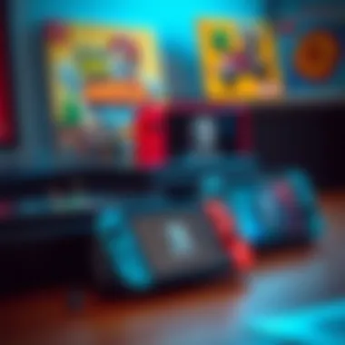 An assortment of alternative gaming consoles alongside the Nintendo Switch Lite