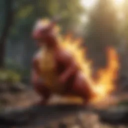 Majestic Fire Pokemon in Battle