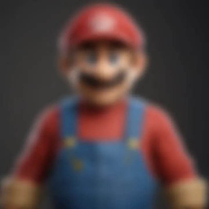 The evolution of Mario character design over the years.