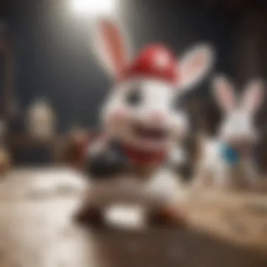 Mario and the Rabbids in a strategic battle