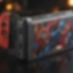 Stunning Marvel-themed Nintendo Switch case showcasing vibrant artwork