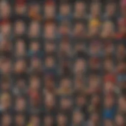 Character selection screen showcasing diverse fighter options