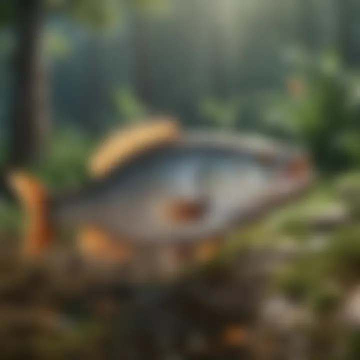 A selection of fish and bugs available for catching