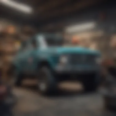 Mechanic working on a vehicle in Mario's shop