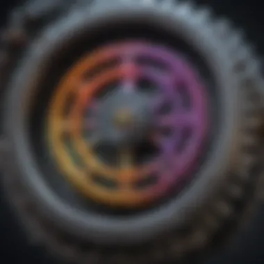 Artistic Fusion of Gears and Colors