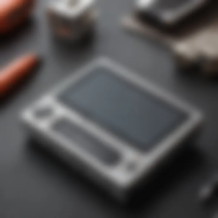 A close-up of essential tools used for DS Lite modifications