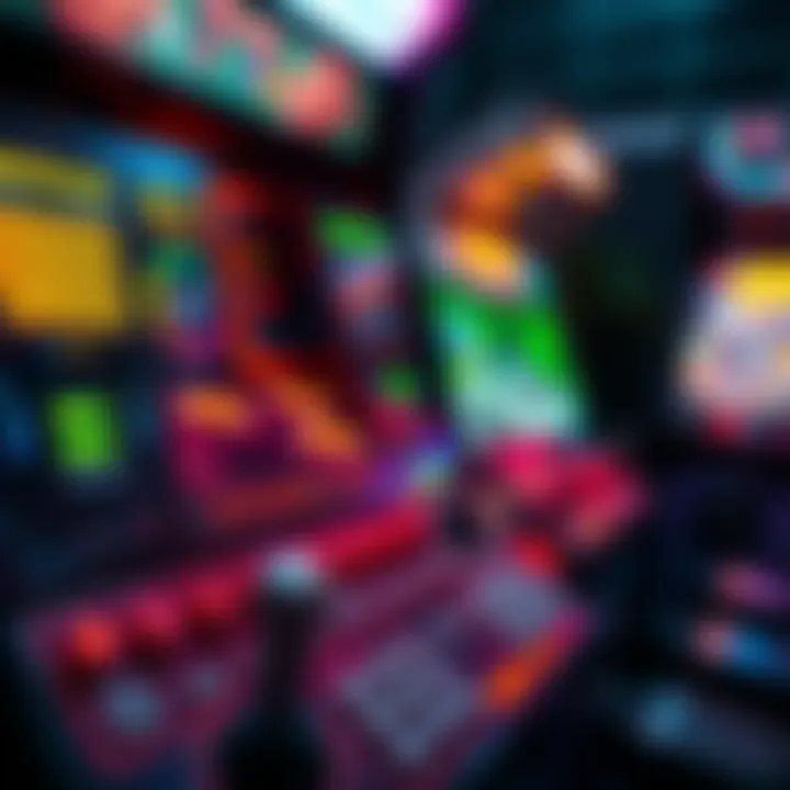 Technological Advancements in Arcade Gaming An intricate control panel illustrating modern gaming technology