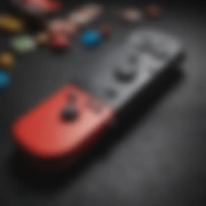A close-up of a price tag highlighting discounts on Nintendo Switch games