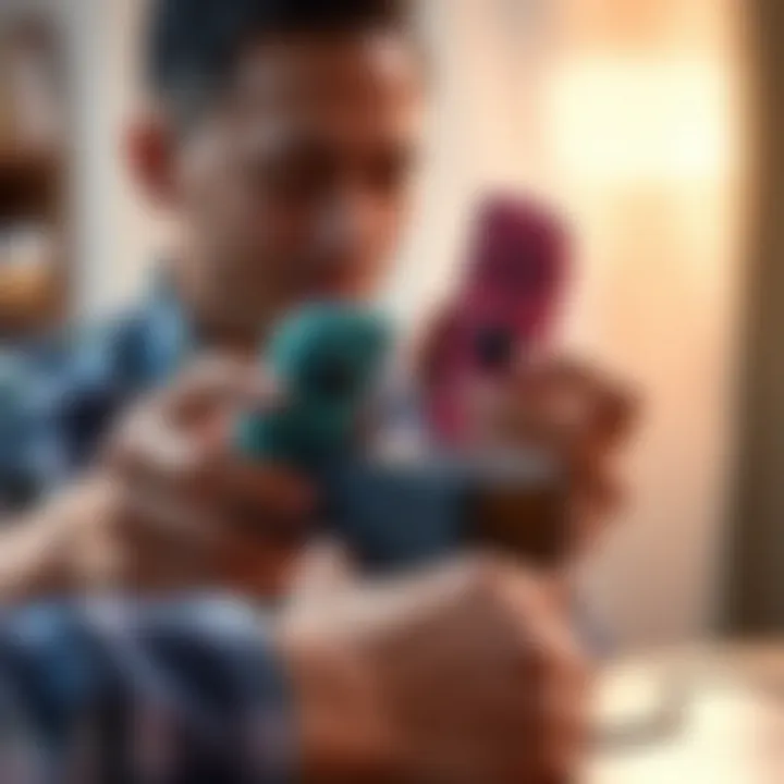 Demonstrating Joy-Con Charger Functionality A user engaging with a Joy-Con charger, demonstrating its functionality.