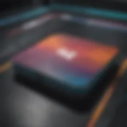 A vibrant Wii mat showcasing its unique texture and design