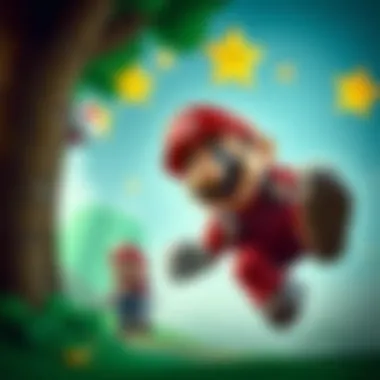 Gameplay action from New Super Mario Bros. Wii