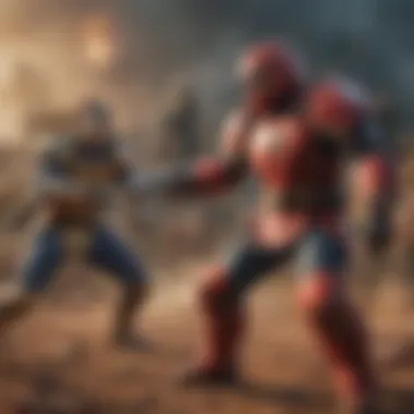 Illustration of epic battles in a Nintendo game