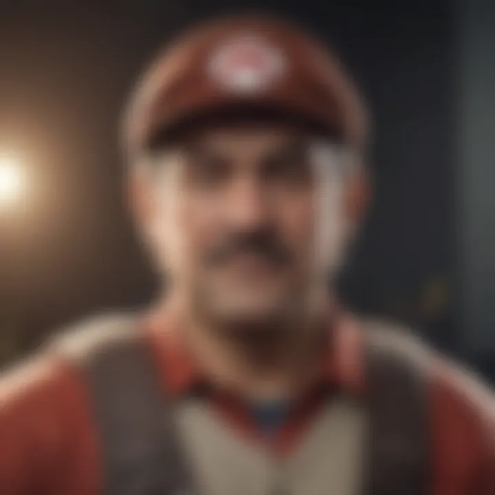 An artist's rendering of iconic Nintendo characters