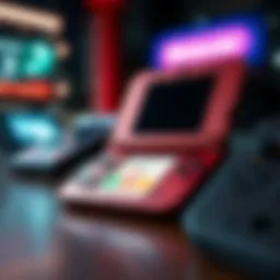 The sleek design of the Nintendo 4DS showcasing innovative features