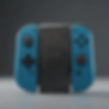 Close-up view of the advanced technology features of the Nintendo Blue Joy-Con