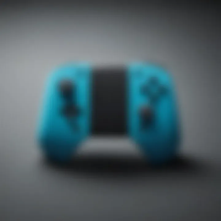 Stylish Nintendo Blue Joy-Con controller showcasing its vibrant color and ergonomic design