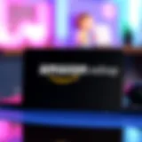 Amazon-branded Nintendo eShop Card Illustration of a Nintendo eShop card with Amazon branding