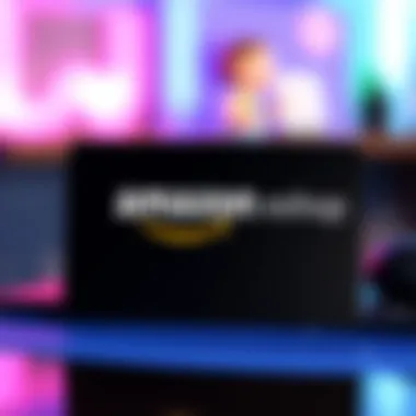 Amazon-branded Nintendo eShop Card Illustration of a Nintendo eShop card with Amazon branding