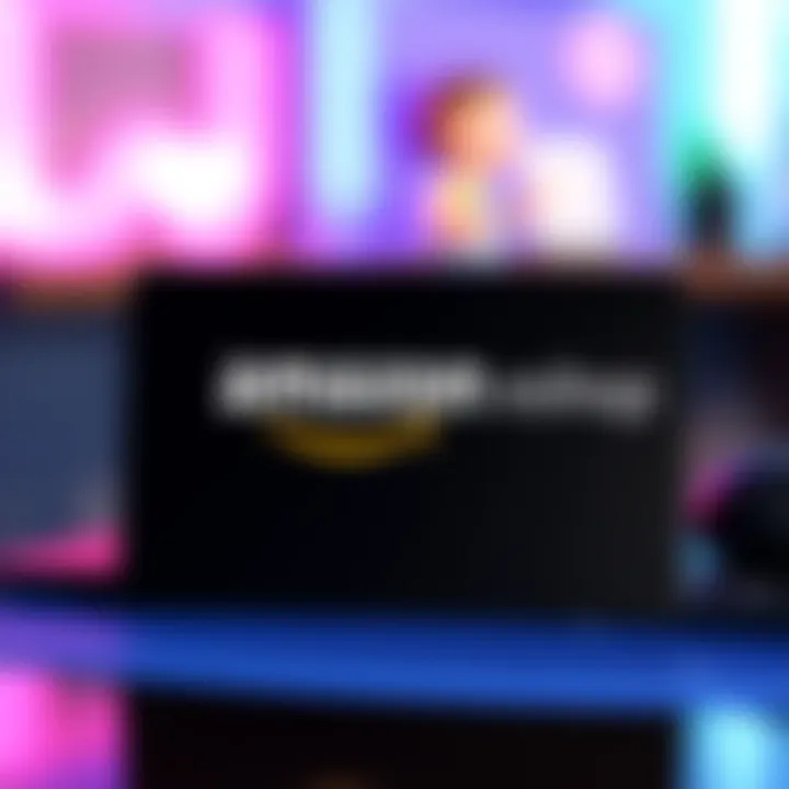 Amazon-branded Nintendo eShop Card Illustration of a Nintendo eShop card with Amazon branding