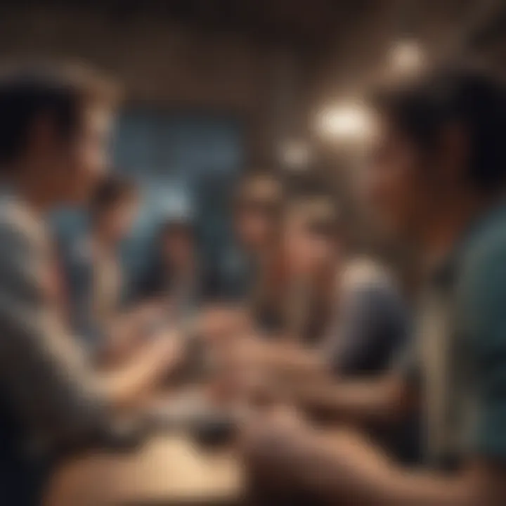 A group of gamers collaborating on a Nintendo game