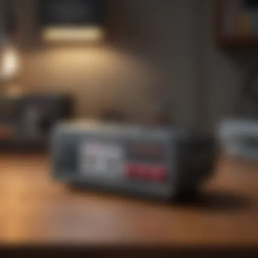 Nintendo Mini console showcasing classic games